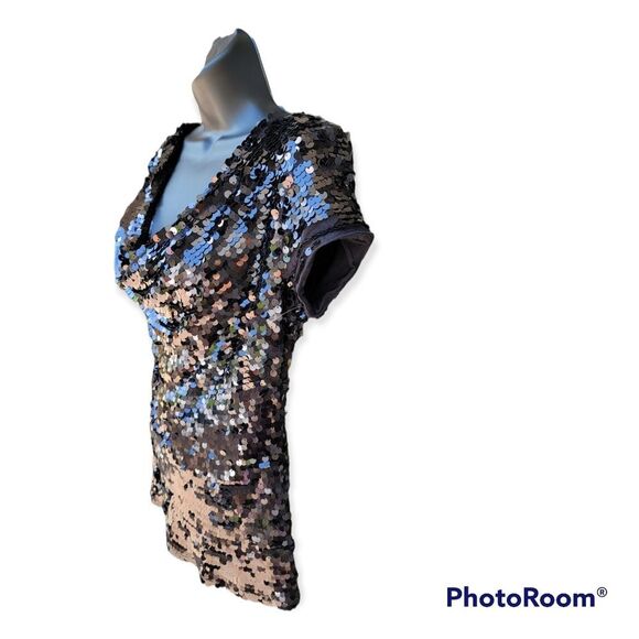 INC International Concepts Women's Ribbed-Knit Draped Cardigan Black Size Small. - Picture 2 of 7